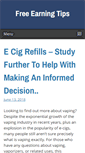 Mobile Screenshot of freeearningtips.com